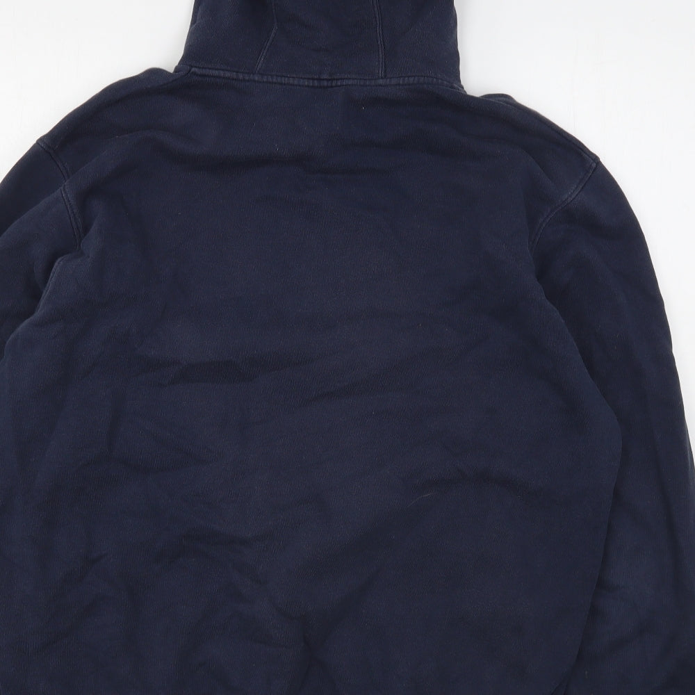 The North Face Mens Blue  Cotton Pullover Hoodie Size L