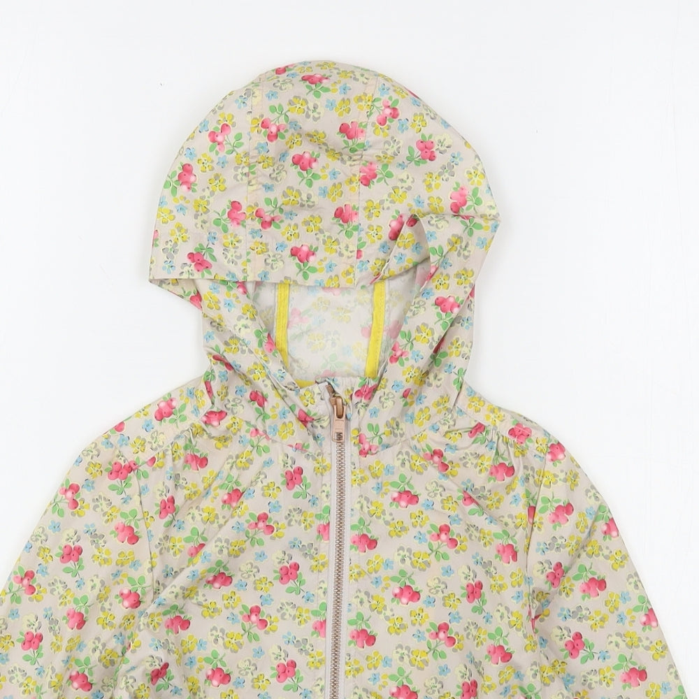 NEXT Girls Multicoloured Floral  Windbreaker Coat Size 4 Years