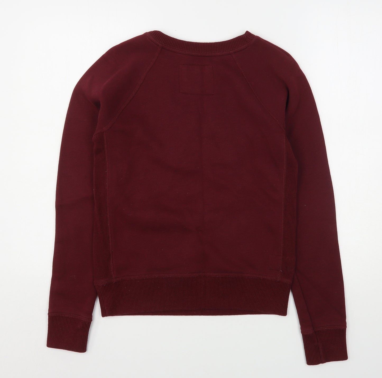 Abercrombie & Fitch Womens Red  Cotton Pullover Sweatshirt Size XS