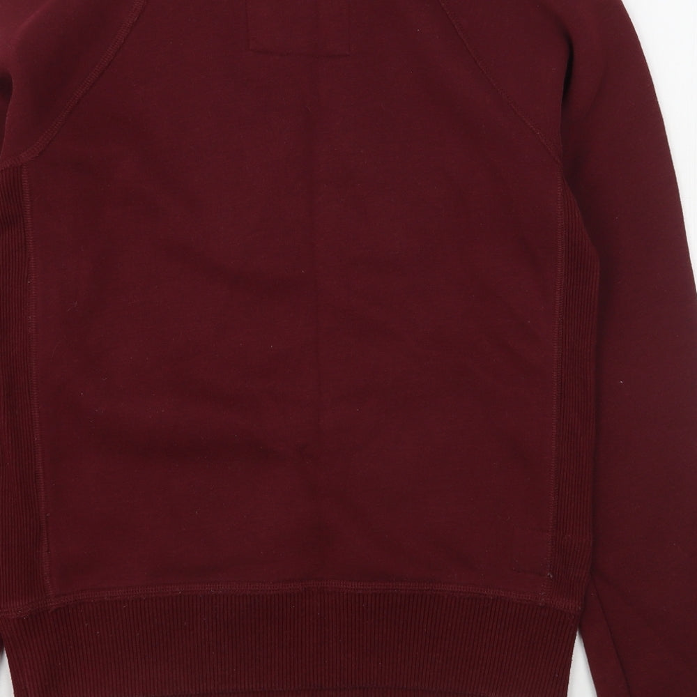 Abercrombie & Fitch Womens Red  Cotton Pullover Sweatshirt Size XS
