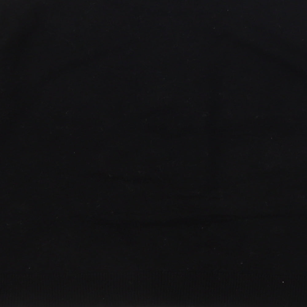 Topshop Womens Black  Viscose Pullover Sweatshirt Size 4