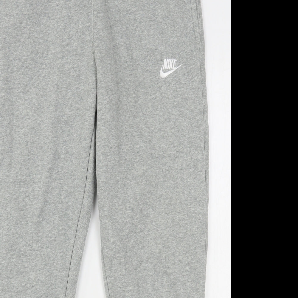 Nike Mens Grey  Cotton Sweatpants Trousers Size M L29 in Regular Drawstring