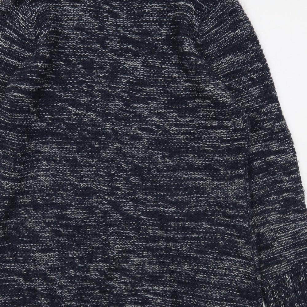 Papaya Womens Blue Roll Neck  Acrylic Pullover Jumper Size 14