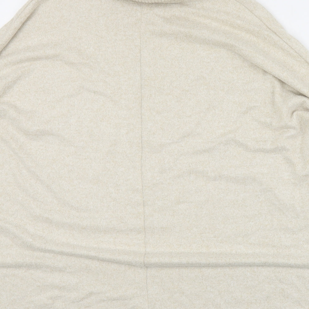George Womens Beige Roll Neck  Viscose Pullover Jumper Size L