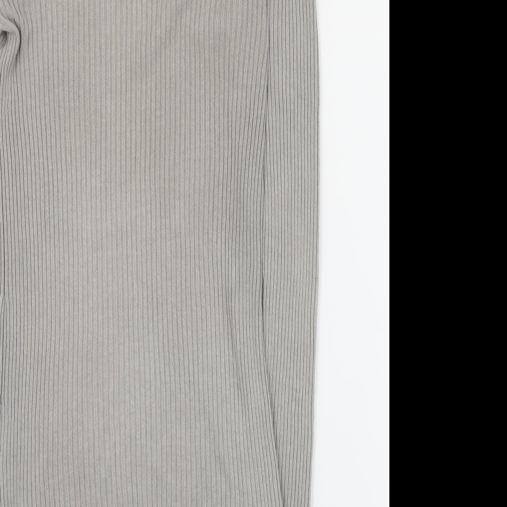 Select Womens Grey Roll Neck  Acetate Pullover Jumper Size 8