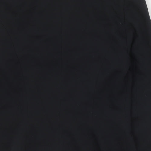 Halton Womens Black  Polyester Jacket Suit Jacket Size 12