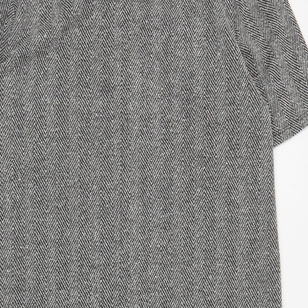 Primark Womens Grey  Polyester A-Line  Size 14  Mock Neck Pullover