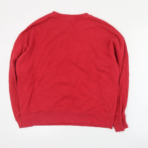 F&F Womens Red  Cotton Pullover Sweatshirt Size 12  Pullover - Harvard
