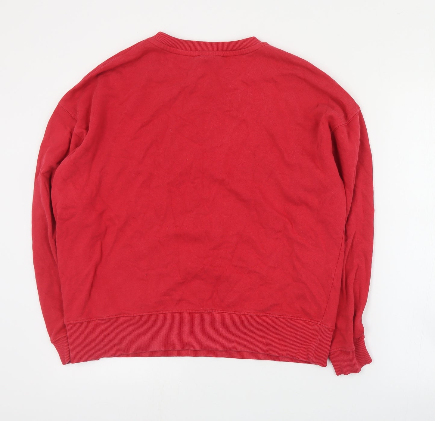 F&F Womens Red  Cotton Pullover Sweatshirt Size 12  Pullover - Harvard