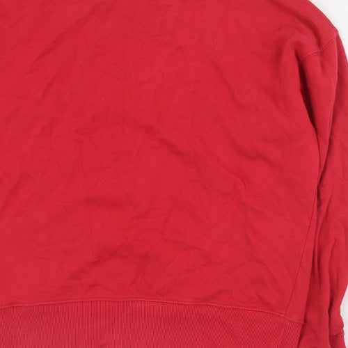 F&F Womens Red  Cotton Pullover Sweatshirt Size 12  Pullover - Harvard