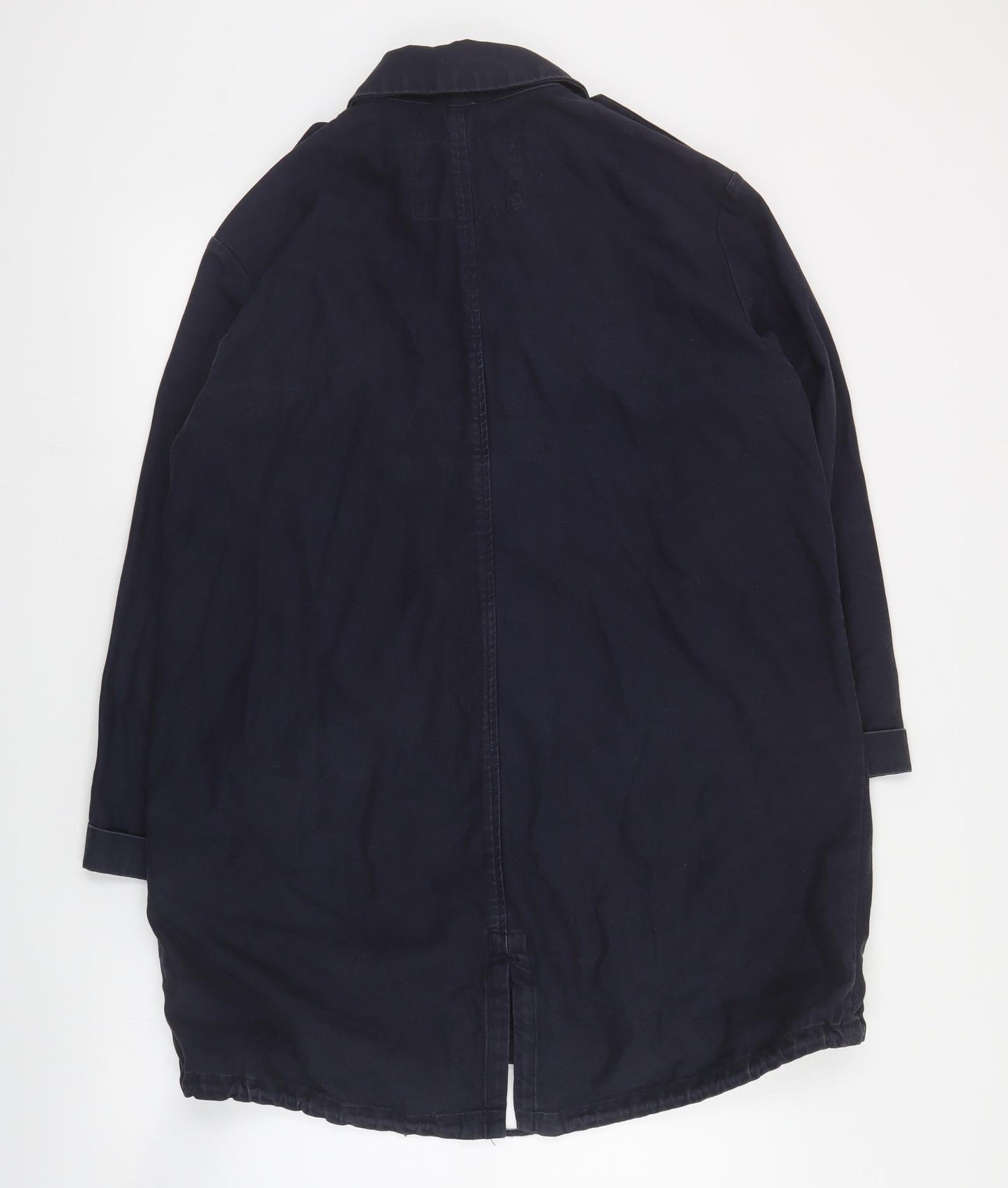 H&M Womens Blue   Jacket Coat Size 8  Button