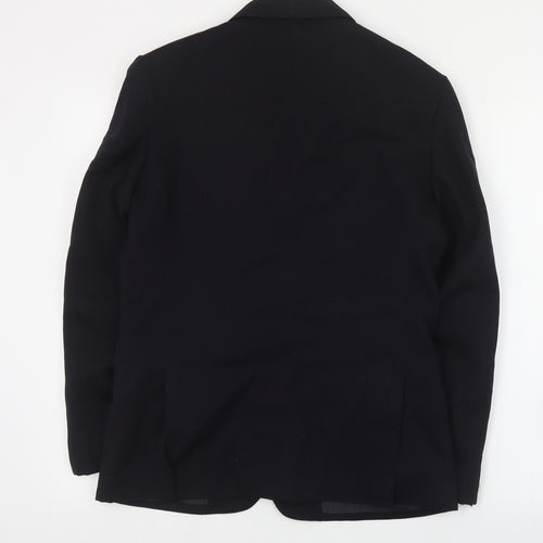 All Wool Mens Black  Wool Jacket Suit Jacket Size S