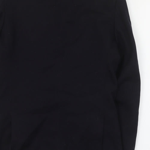 All Wool Mens Black  Wool Jacket Suit Jacket Size S