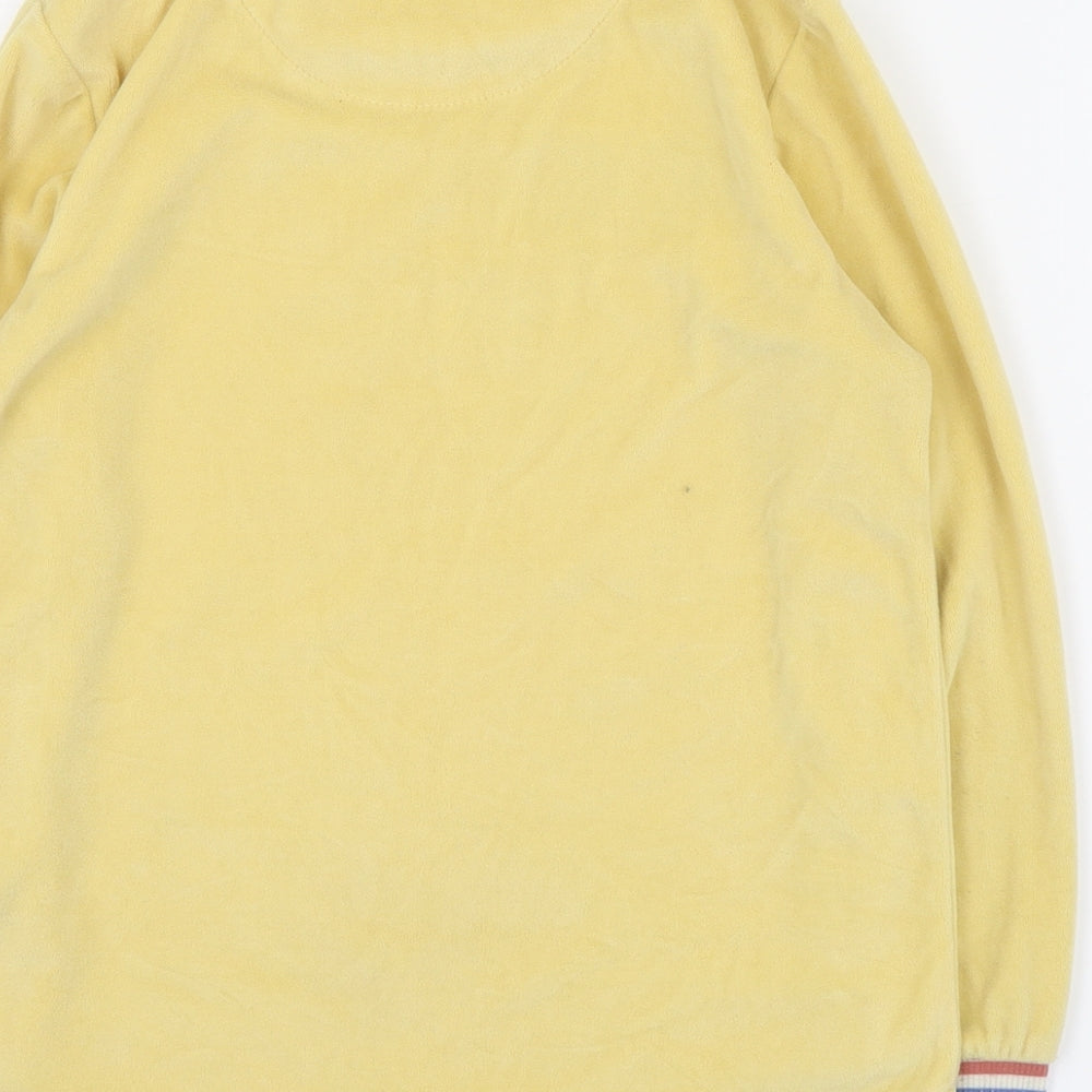 Primark Girls Yellow Crew Neck  Polyester Pullover Jumper Size 8-9 Years  Pullover - Slogan