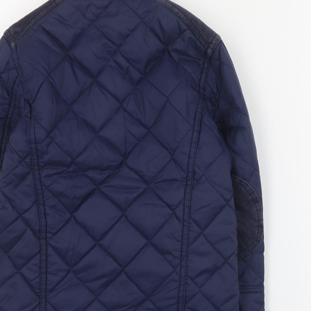 George Boys Blue   Quilted Coat Size 4-5 Years  Zip