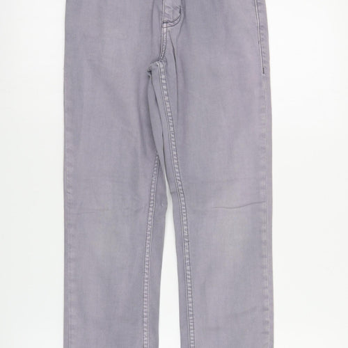 Cherokee Boys Purple  Cotton Straight Jeans Size 9-10 Years  Regular Zip