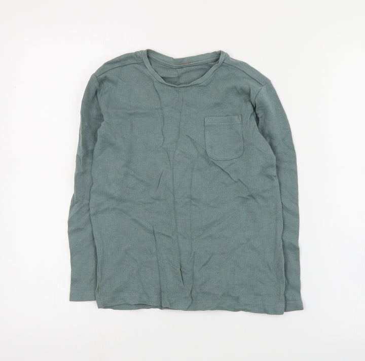 Dunnes Boys Blue Round Neck  Cotton Pullover Jumper Size 8-9 Years  Pullover