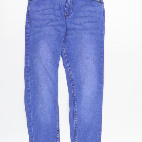 Primark Boys Blue  Cotton Skinny Jeans Size 7-8 Years  Regular Zip