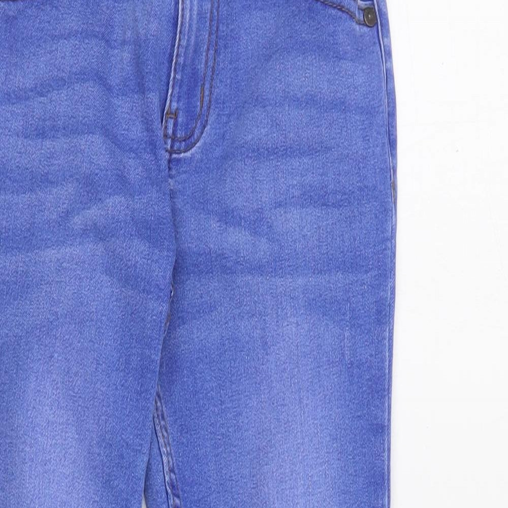 Primark Boys Blue  Cotton Skinny Jeans Size 7-8 Years  Regular Zip