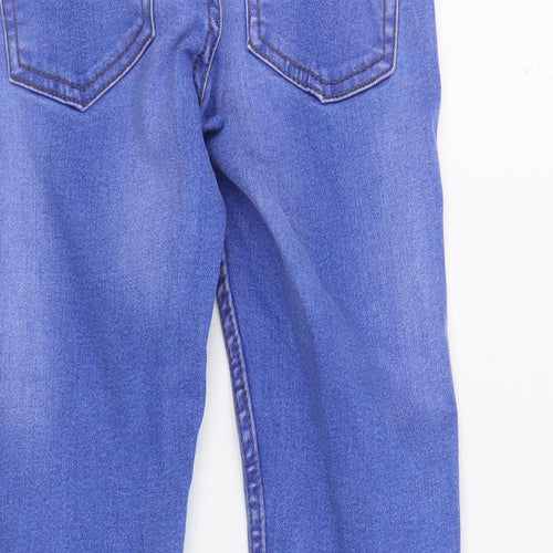 Primark Boys Blue  Cotton Skinny Jeans Size 7-8 Years  Regular Zip