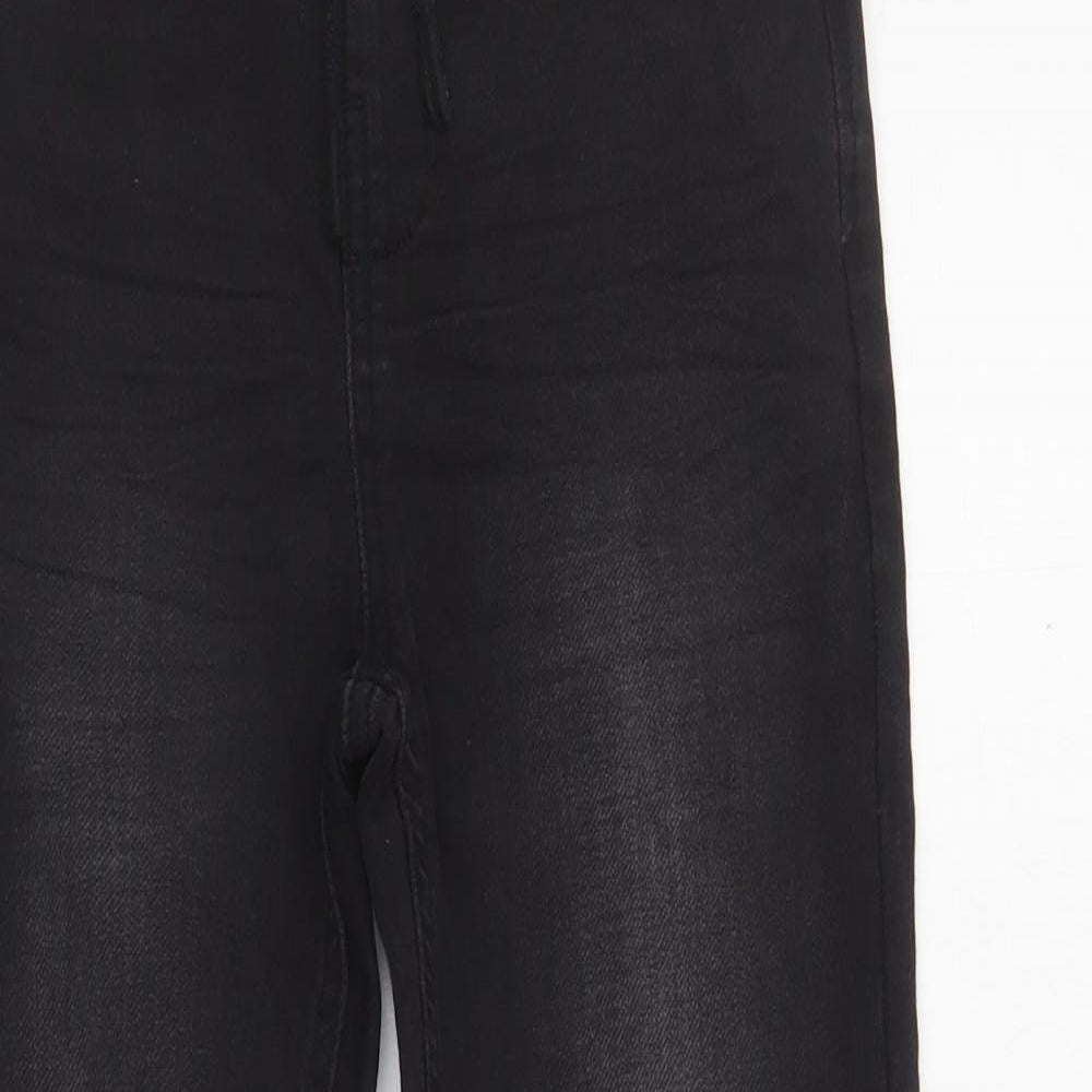Matalan Boys Black  Cotton Skinny Jeans Size 9 Months  Regular Drawstring