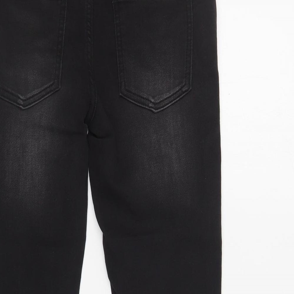 Matalan Boys Black  Cotton Skinny Jeans Size 9 Months  Regular Drawstring