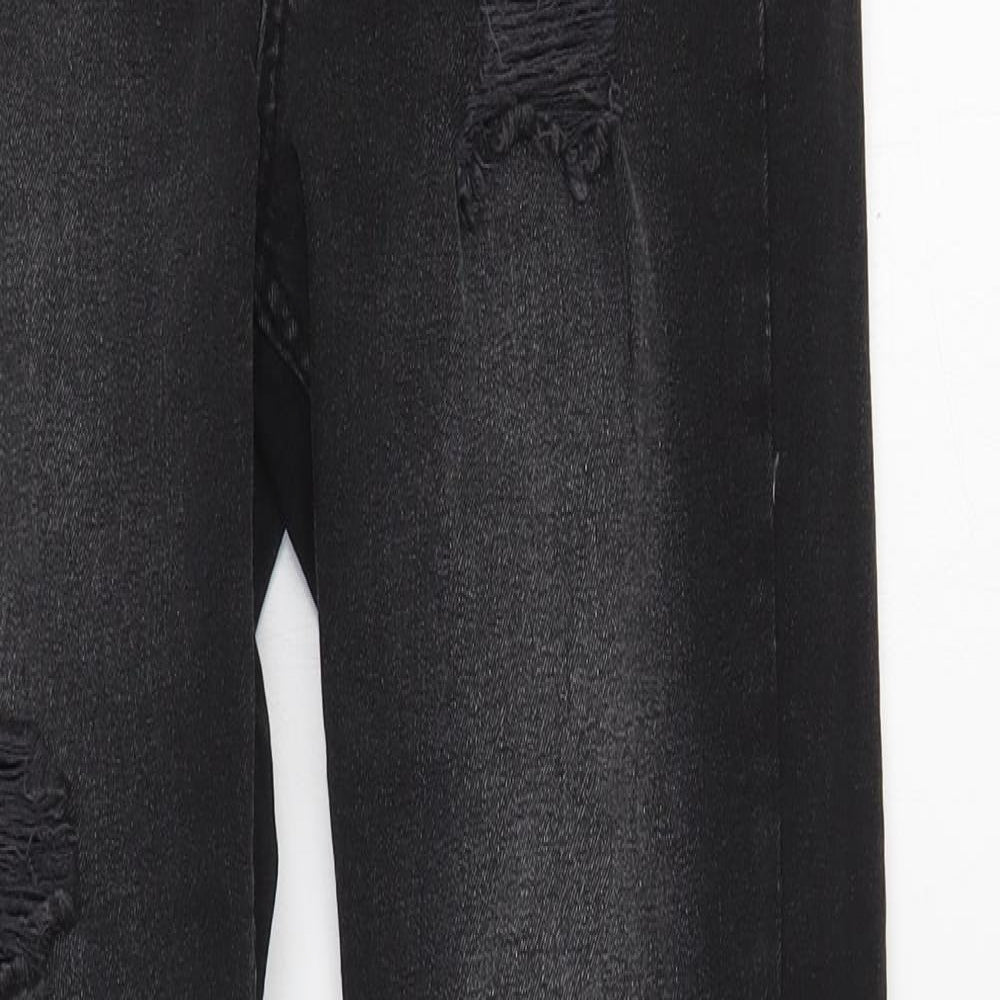 Primark Womens Black  Cotton Skinny Jeans Size 10 L30 in Regular Zip