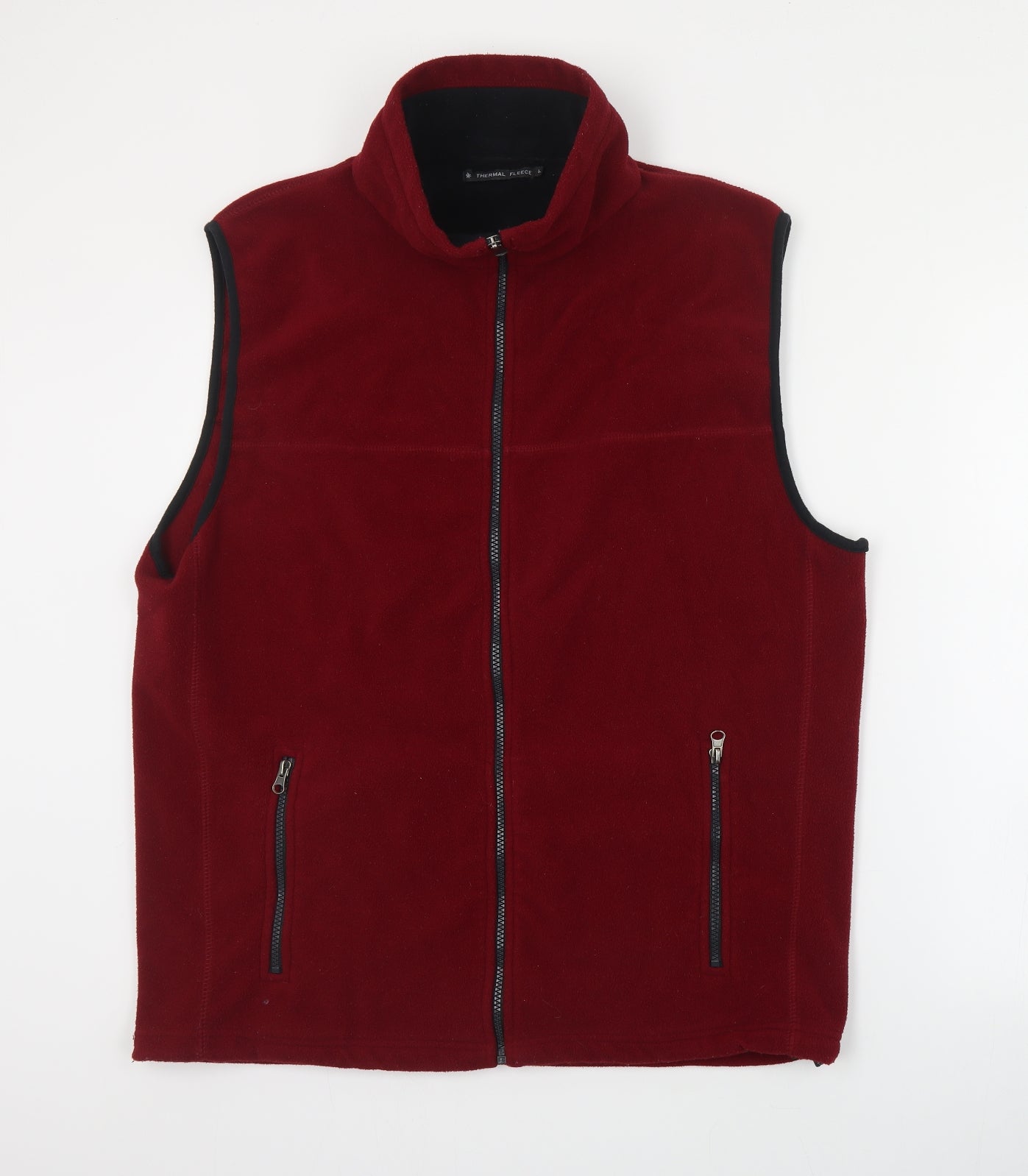 Dunnes Mens Red   Gilet Coat Size L  Zip