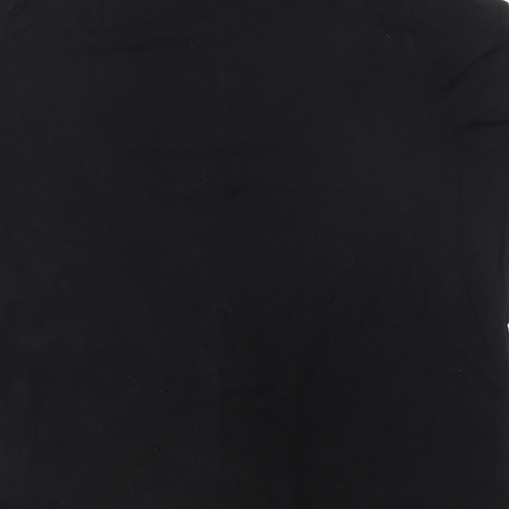 Primark Womens Black  Cotton Basic T-Shirt Size 18 Round Neck