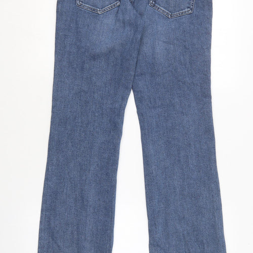 NEXT Womens Blue  Cotton Bootcut Jeans Size 12 L20 in Regular