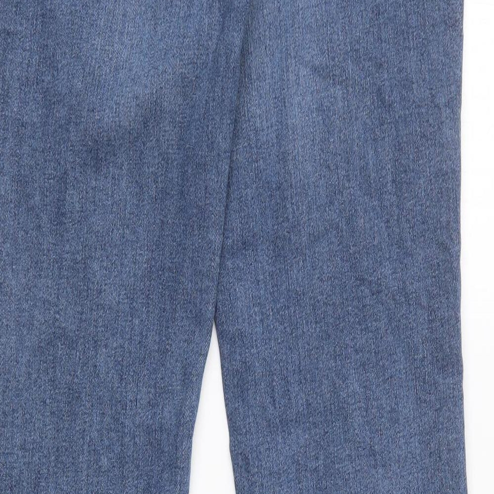 NEXT Womens Blue  Cotton Bootcut Jeans Size 12 L20 in Regular