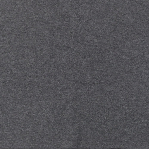 New Look Womens Grey  Cotton Basic T-Shirt Size S Round Neck