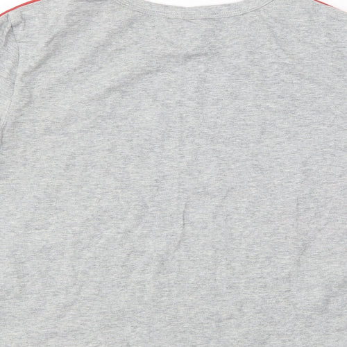 SheIn Womens Grey  Cotton Basic T-Shirt Size L Round Neck