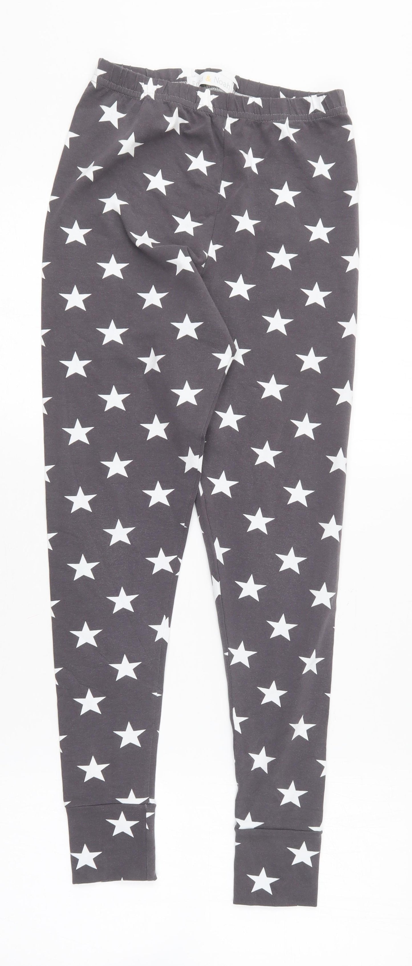 Fred & Noah Womens Grey Geometric Cotton Jogger Leggings Size XS L24 in   - Star print.