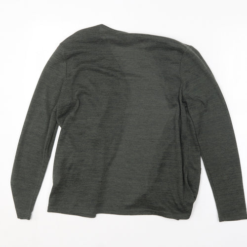Atmosphere Womens Green V-Neck  Polyester Cardigan Jumper Size 6
