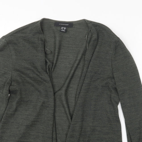 Atmosphere Womens Green V-Neck  Polyester Cardigan Jumper Size 6