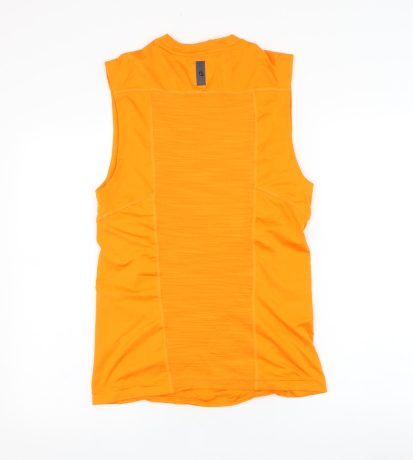 Reebok Womens Orange  Polyester Basic Tank Size XS Round Neck Pullover