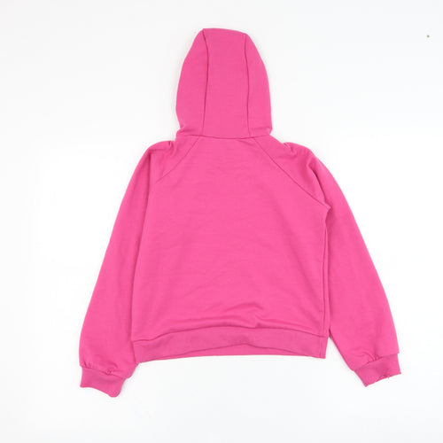 Very Girls Pink  Polyester Pullover Hoodie Size 9 Years  Pullover - Slogan