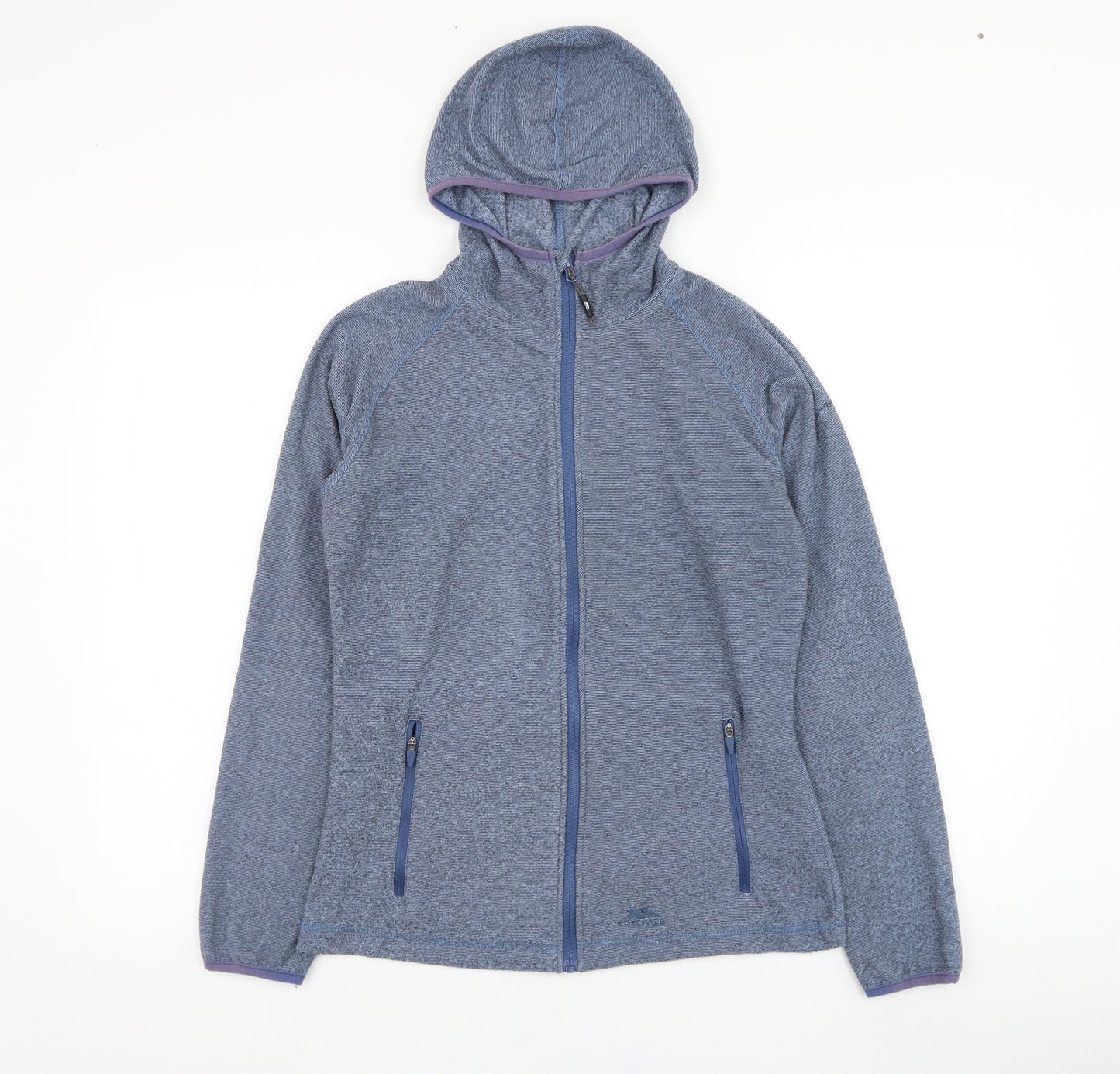 Trespass Womens Blue  Polyester Full Zip Hoodie Size 10  Zip