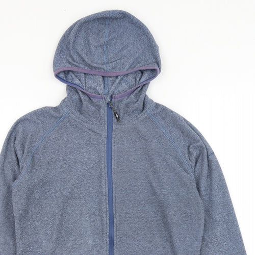 Trespass Womens Blue  Polyester Full Zip Hoodie Size 10  Zip