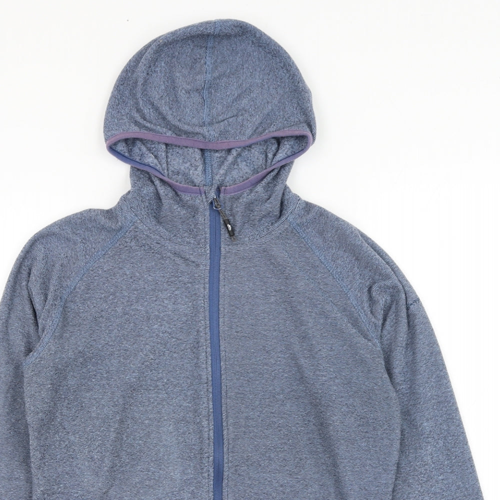 Trespass Womens Blue  Polyester Full Zip Hoodie Size 10  Zip