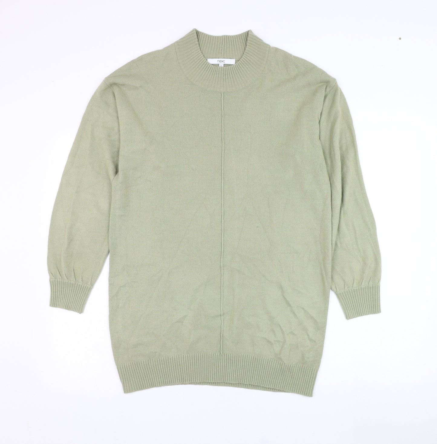 NEXT Womens Green Round Neck  Acrylic Pullover Jumper Size S