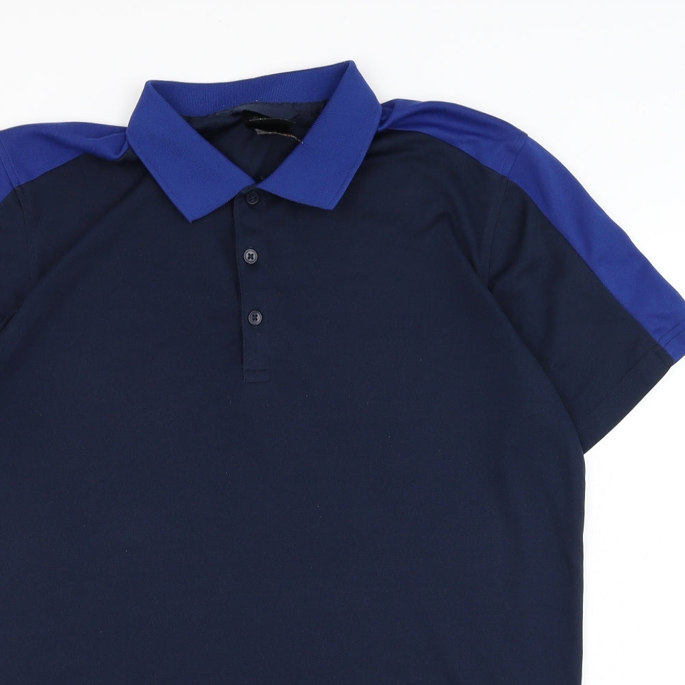 Regatta Mens Blue  Polyester  Polo Size M Collared Pullover