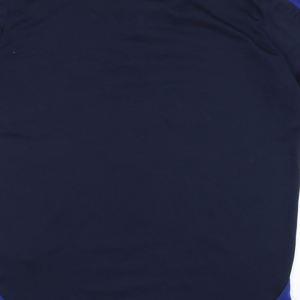 Regatta Mens Blue  Polyester  Polo Size M Collared Pullover
