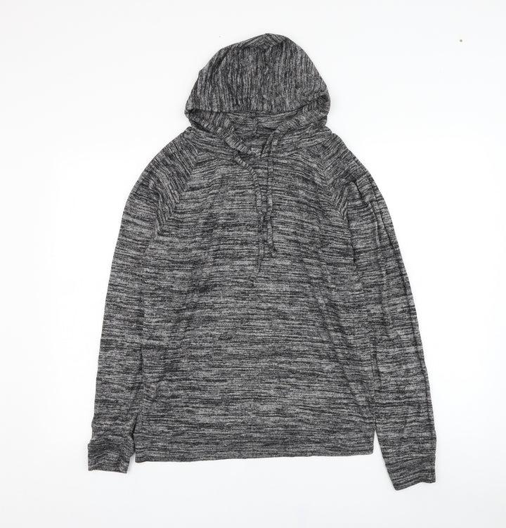 Primark Womens Grey  Viscose Pullover Hoodie Size 10  Pullover