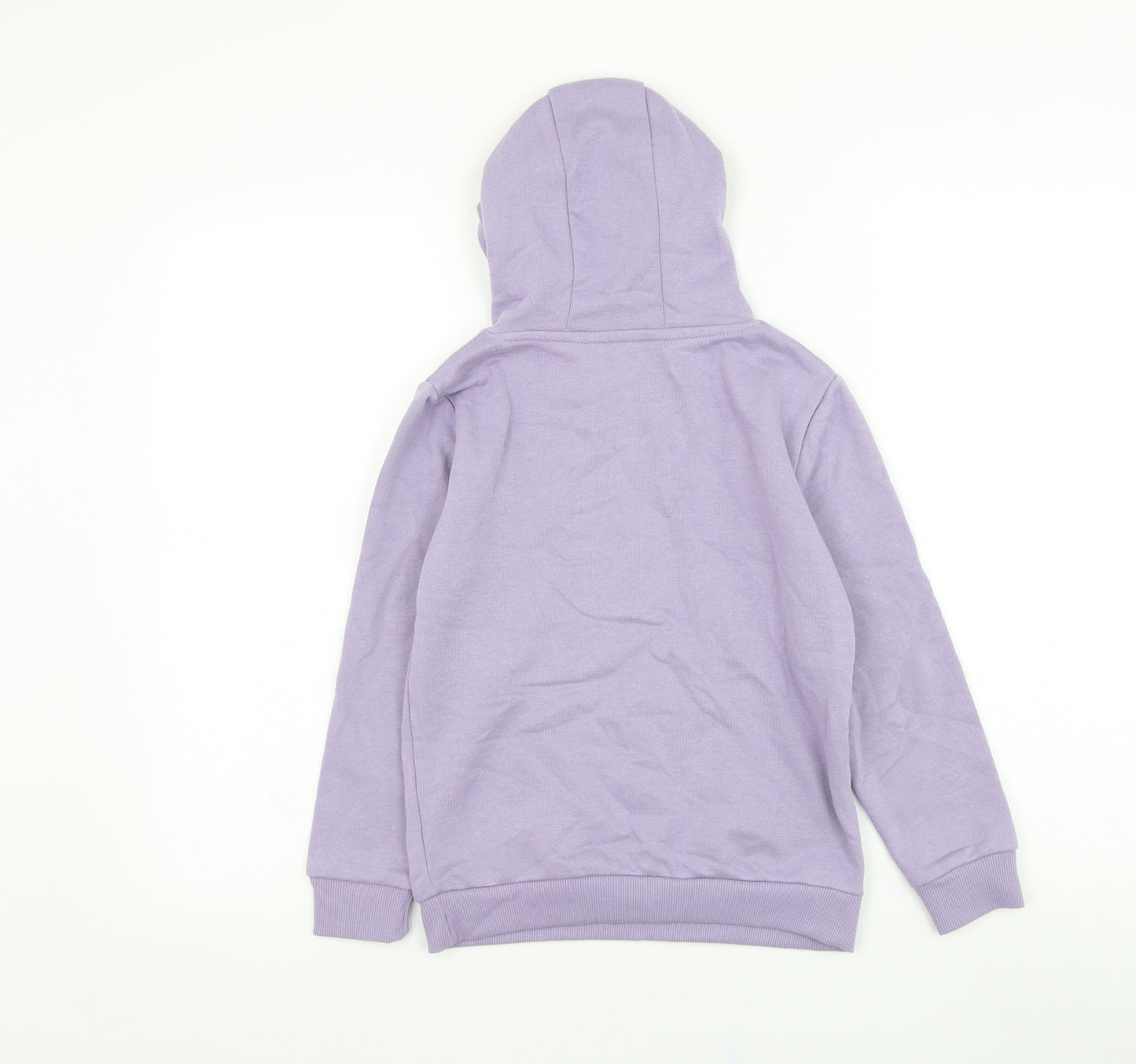 Dunnes Stores Girls Purple  Cotton Pullover Hoodie Size 8-9 Years  Pullover