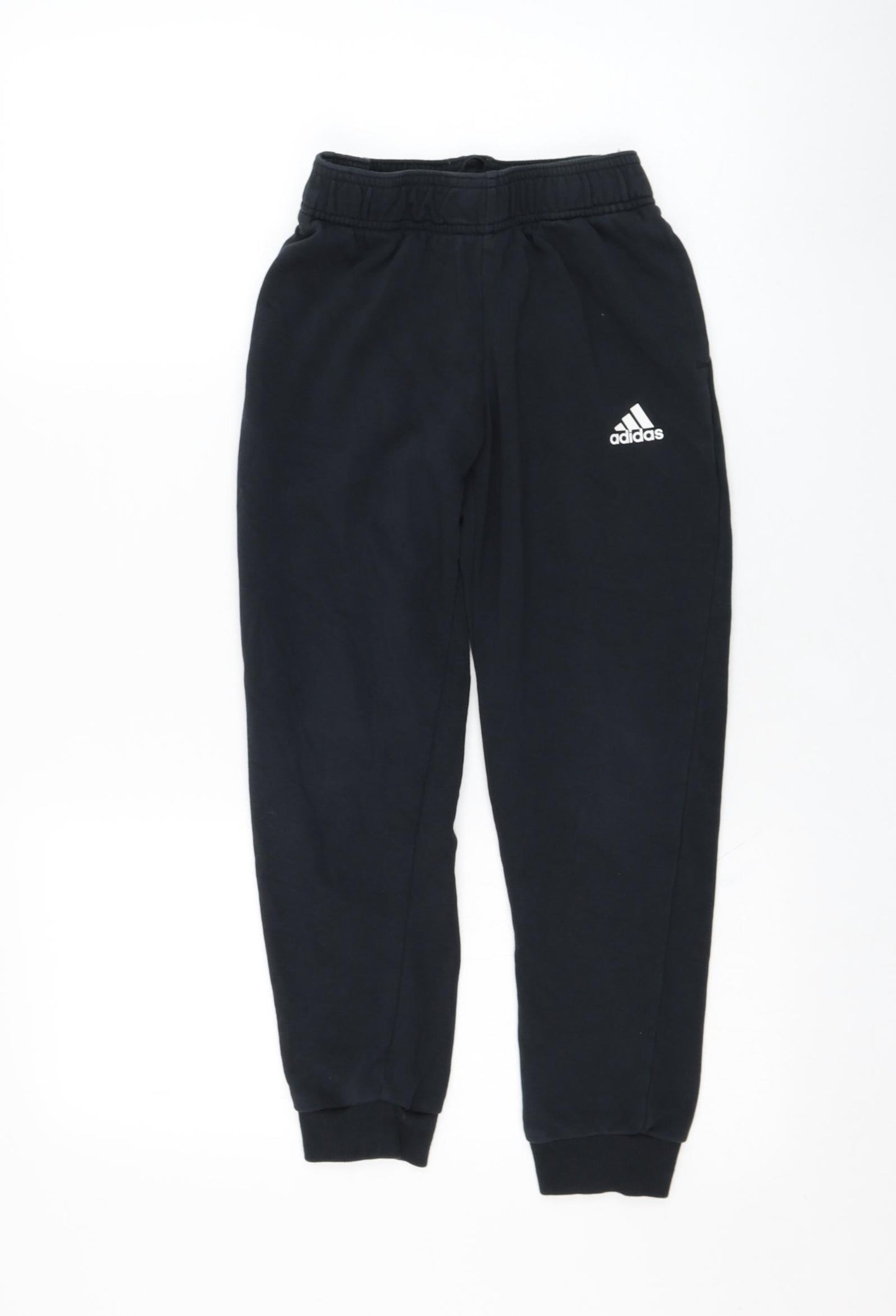 ADIDA`S Boys Black  Cotton Jogger Trousers Size 9 Years  Regular Pullover