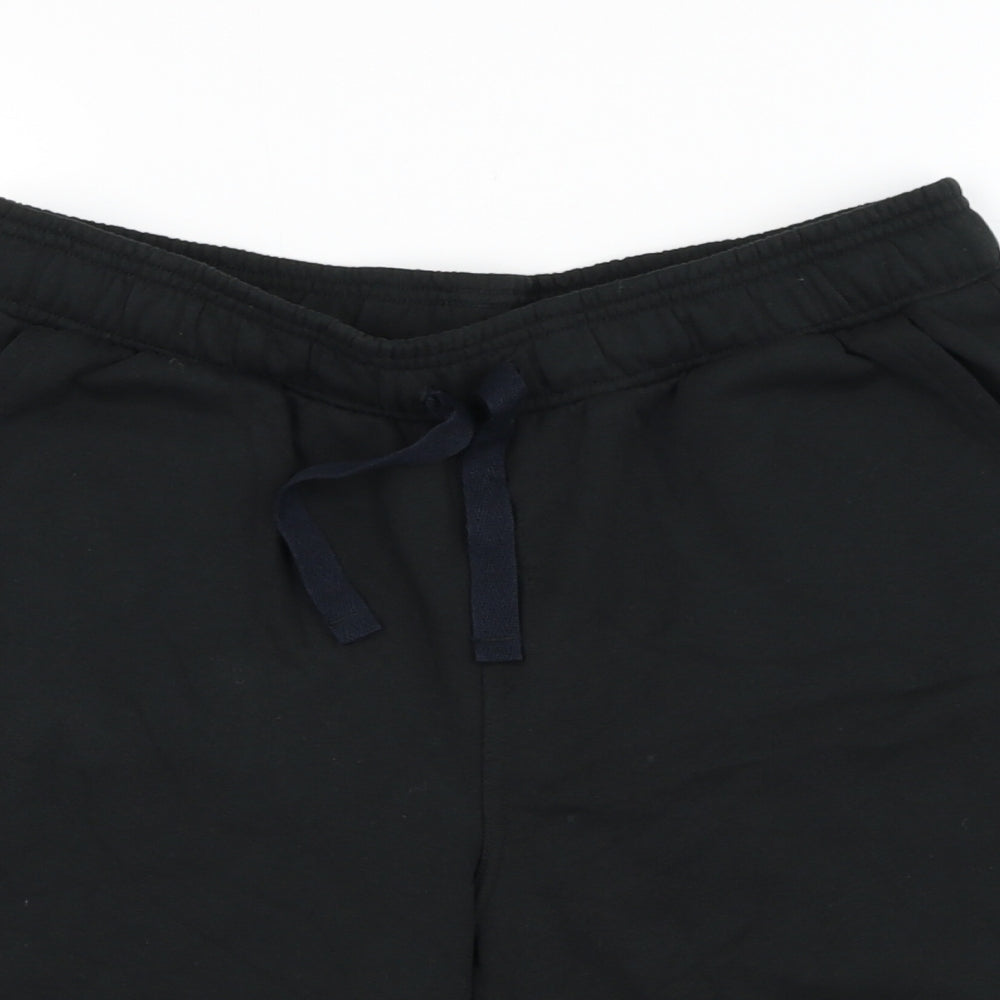 PUMA Mens Black  Cotton Sweat Shorts Size M L7 in Regular