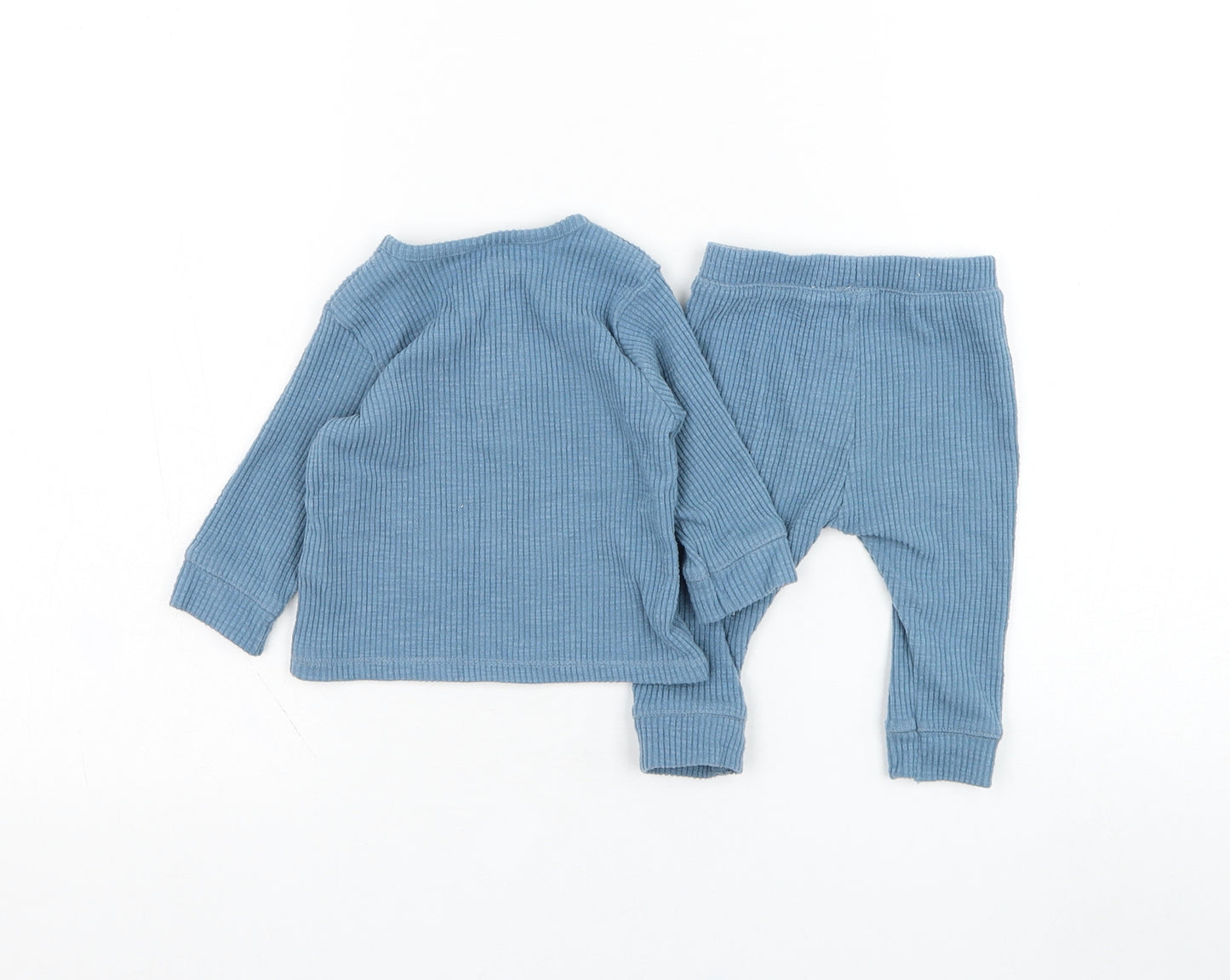 George Boys Blue  Cotton Trousers Outfit/Set Size 0-3 Months  Pullover