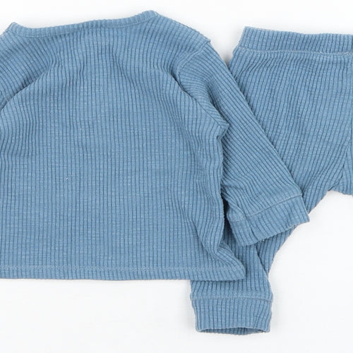George Boys Blue  Cotton Trousers Outfit/Set Size 0-3 Months  Pullover